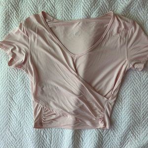 Lululemon Modal Silk Yoga Short Sleeve in Strawberry Milkshake